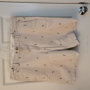 Old navy pineapple khaki Chino shorts